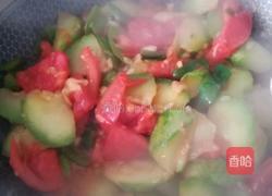 滚刀西葫芦炒西红柿的做法图解4