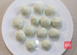 咸蛋黄肉松青团的做法图解10