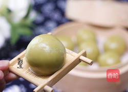 咸蛋黄肉松青团的做法图解15