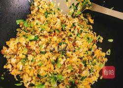 青菜肉沫蛋炒饭的做法图解5