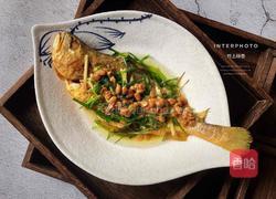 豆酱煮黄花鱼的做法图解8