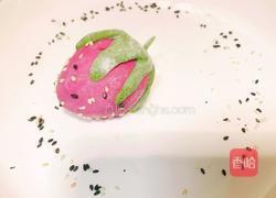 蔬果汁草莓馒头的做法图解14