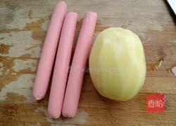 咸蛋芦笋火腿焗土豆的做法图解2