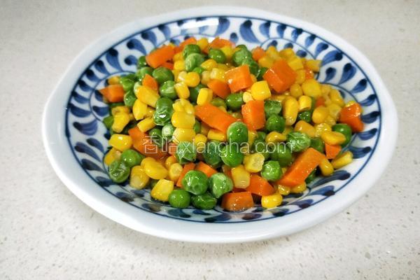 玉米炒豌豆