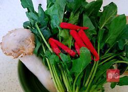 杏鲍菇拌菠菜的做法图解1