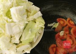 番茄炒莲花白的做法图解6