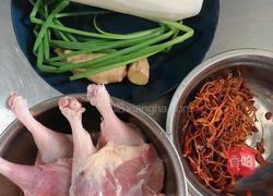 虫草花老鸭萝卜汤的做法图解1