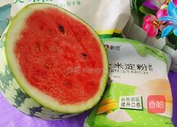 西瓜牛奶煎饼（心形）的做法图解1