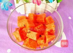 西瓜牛奶煎饼（心形）的做法图解2