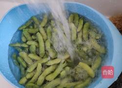 薄盐毛豆的做法图解2