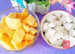 木瓜豆腐圆子汤的做法图解4