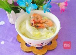 白菜鲜虾汤的做法图解12