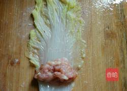 娃娃菜肉卷的做法图解3