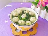 空心菜圆子汤
