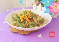 胡萝卜青椒炒肉的做法图解17
