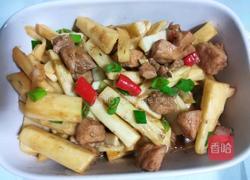 茭白肉丁的做法图解5