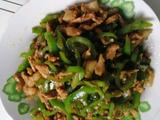青椒炒肉丝