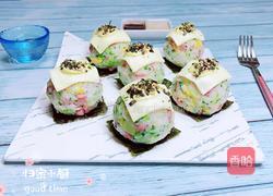 西兰花玉米芝士饭团的做法图解19