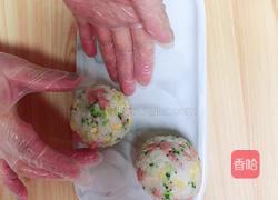 西兰花玉米芝士饭团的做法图解12