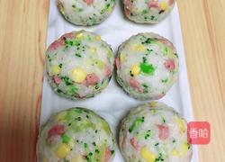 西兰花玉米芝士饭团的做法图解13