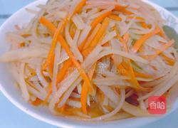 胡萝卜土豆丝的做法图解3