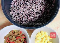 椰浆白果藜麦黑米饭的做法图解4