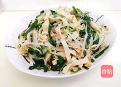 豆皮韭菜炒豆芽的做法图解9