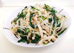 豆皮韭菜炒豆芽