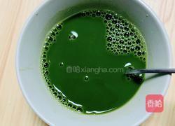 红豆抹茶牛奶的做法图解3