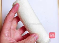香煎蜜豆香芋卷的做法图解7