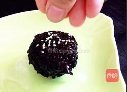 紫米绿豆芝麻球的做法图解9