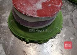 菠菜紫薯彩虹馒头的做法图解7