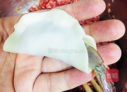 虾仁锅贴的做法图解5