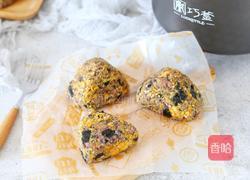 黑米芝士肉松饭团的做法图解10