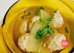 鸡胸萝卜丸子冬瓜汤的做法图解7