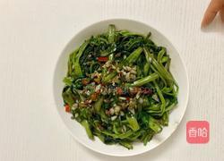 蒜香爽辣空心菜的做法图解6