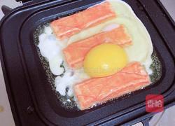 爆浆芝士蟹肉三明治（5分钟快手餐）的做法图解4