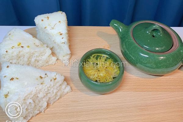 酒酿桂花米糕的做法 菜谱 香哈网