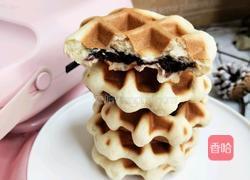 紫米华夫饼的做法图解12