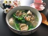 小白菜蚶子豆腐汤
