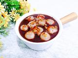红豆沙丸子汤