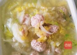 白菜煮肉丸的做法图解6