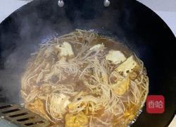金针菇烧油豆腐的做法图解5