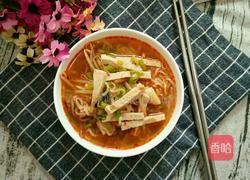 香辣豆芽肉片面的做法图解13