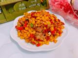 肉末炒玉米粒