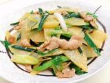 蒜苗土豆炒肉片