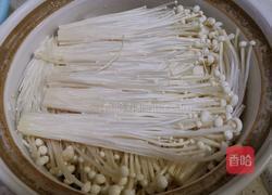 萝卜金针菇虾煲的做法图解4