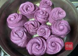 紫薯玫瑰花馒头的做法图解23