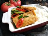 蒜苗炒豆腐便当