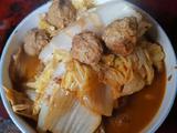 大白菜烧圆子